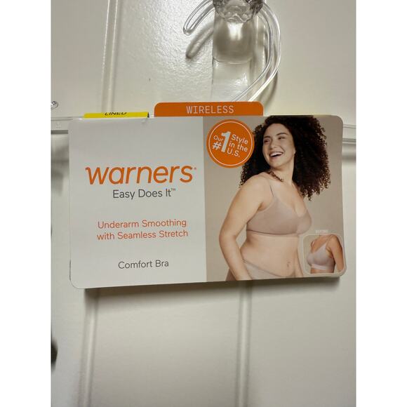 Warner's Underarm Smoothing With Seamless Stretch Wireless Lightly Lined Medium - Picture 6 of 7